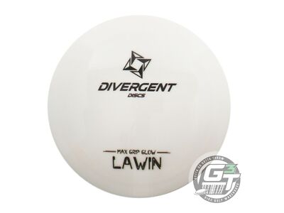 USED Divergent Discs Max Grip Glow Lawin 171g White Black Stamp Driver Golf Disc
