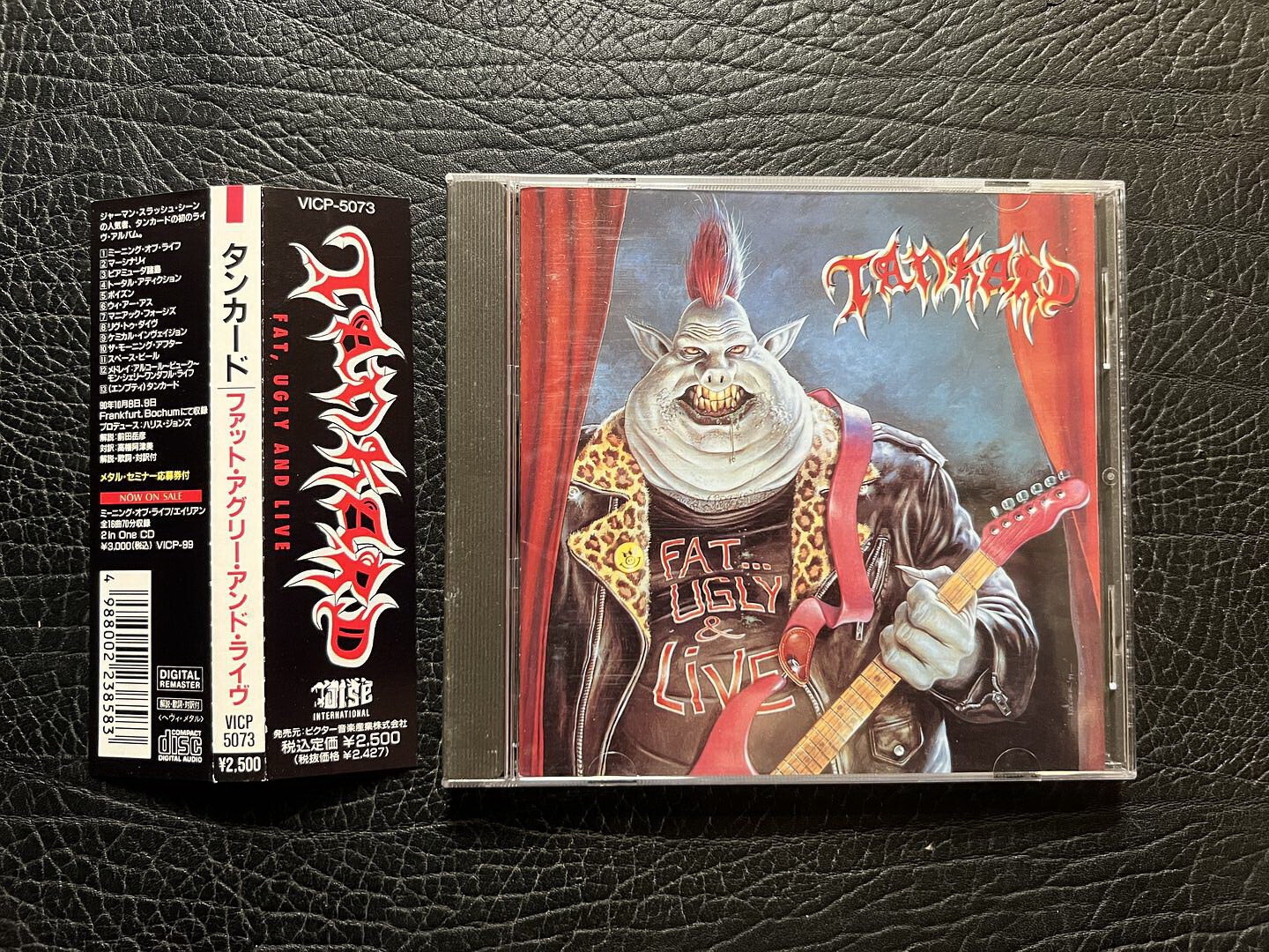 TANKARD fat ugly and live JAPAN CD 1991 W/OBI VICP-5073