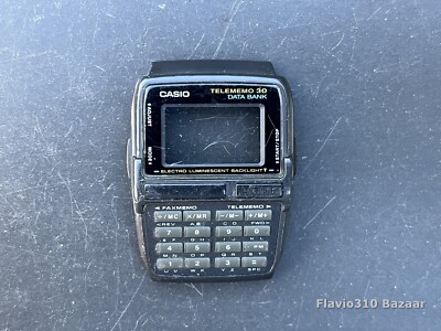 Authentic CASIO DBC-30 Data Bank Telememo 50 Illuminator - Black Case Bezel ONLY