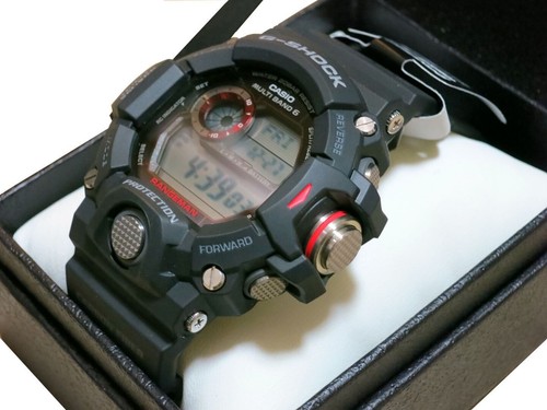 Pre-owned Casio G-shock Master Of Rangeman Gw-9400j-1jf Triple Sensor Ver.3 In Box