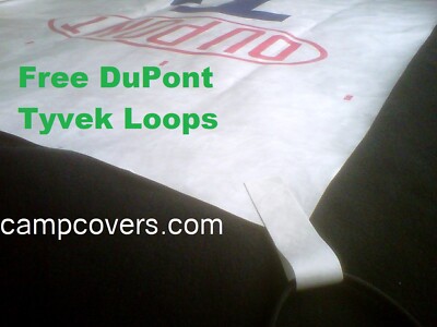9ft. x 5ft. Tyvek DuPont Homewrap Ground Sheet Tarp Footprint w/ 8 Tyvek LOOPS