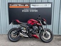 STUNNING ONE OWNER 2025/25 TRIUMPH STREET 765 RS MOTORCYCLE 
