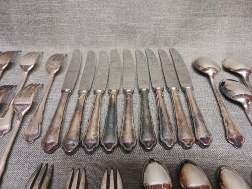 Berndorf Royal Chippendale cutlery Silverplate Flatware 42 pieces
