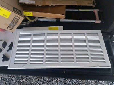 Haudua 30''W x 12''H [Duct Opening Size] Steel Return Air Grille Vent White
