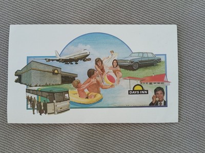 VINTAGE Days Inn Hotel POST CARD  ENVELOPE Atlantic Georgia 