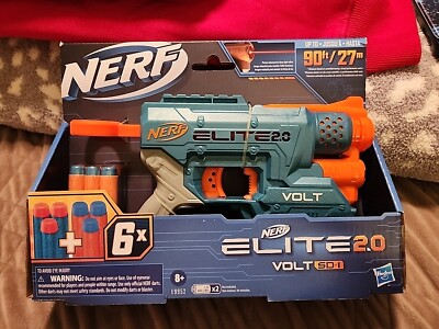 NERF Elite 2.0 Volt SD-1 Soft Dart Blaster Gun NEW IN BOX! FAST SHIP 6 Darts