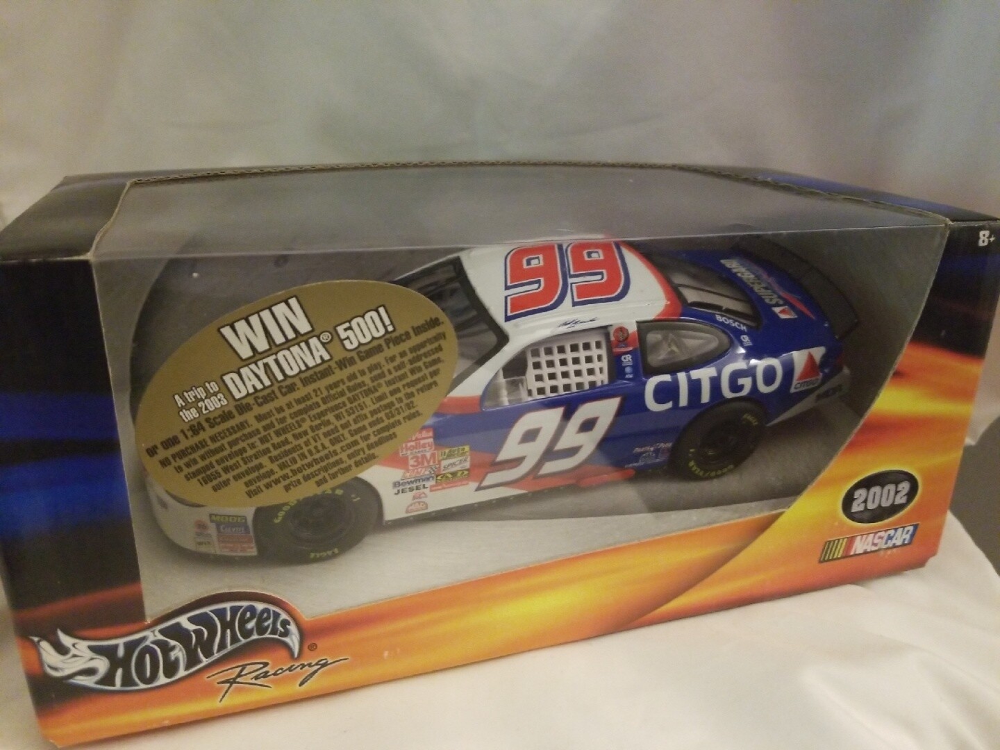 Hot Wheels Racing 2002 NASCAR Jeff Burton 99 Citgo Car New
