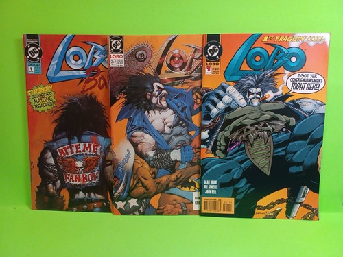 LOBO'S BACK 1 DC COMIC BISLEY 1992 +LOBO 1 1993 +LOBO 2 1990