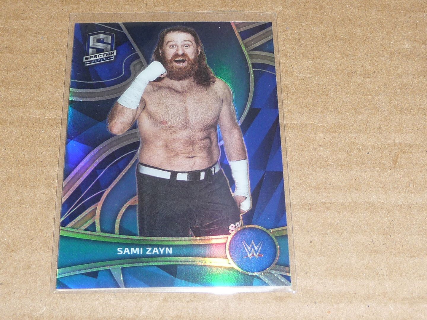 2022 Panini Chronicles WWE WRESTLING SAMI ZAYN SPECTRA BLUE