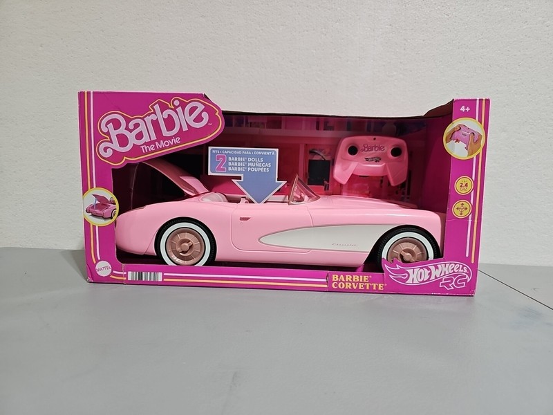 Mattel Hot Wheels Barbie the Movie RC Corvette Car -