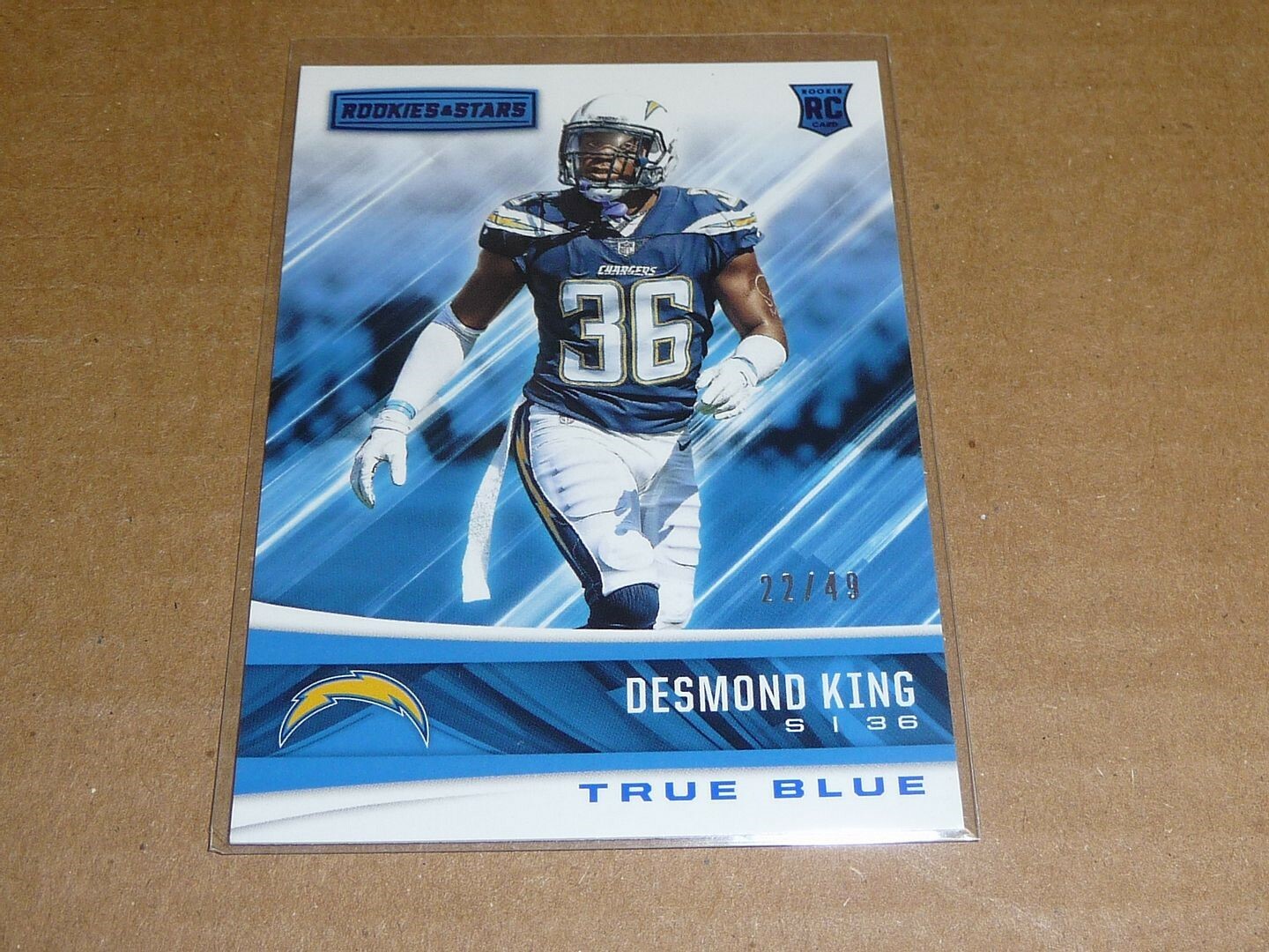 2017 Panini Rookies Stars DESMOND KING TRUE BLUE CHARGERS TITANS
