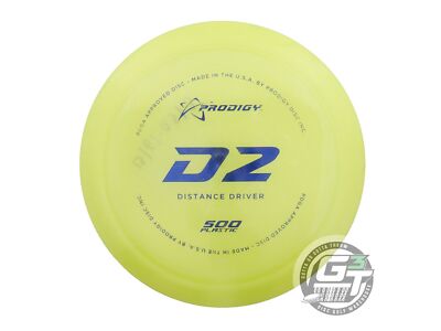 USED Prodigy Discs 500 D2 174g Yellow Blue Foil Distance Driver Golf Disc
