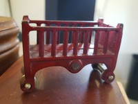 antique cast iron baby crib