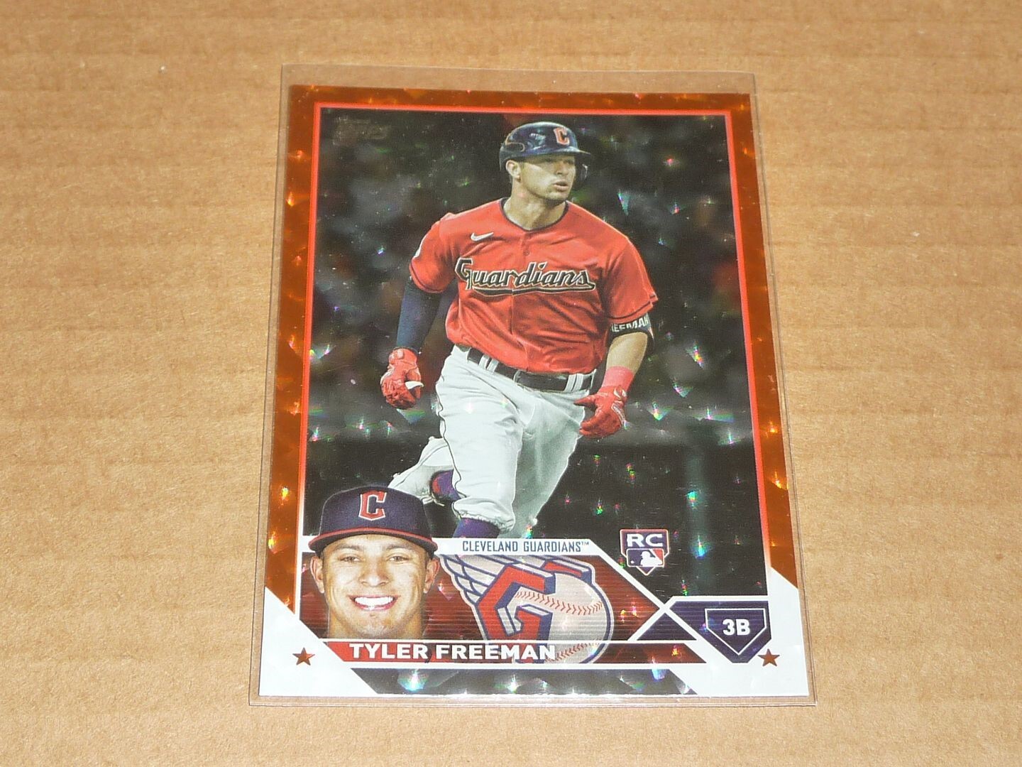 bluemanページ 2023 Topps TYLER FREEMAN ORANGE FOIL PARALLEL GUARDIANS /299