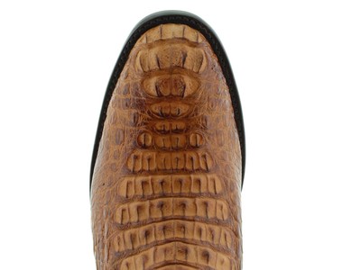 Pre-owned Western Mens Cognac Cowboy Boots Crocodile Hornback Exotic Skin  Wear Roper In Brown