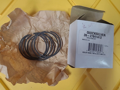 NOS Mercury Quicksilver Piston Ring Assy 39-813011A12 6 Pieces