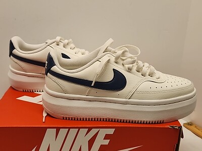 Nike Women Court Vision Alta LTR DM0113 102 Sail/Refused Blue Size 10 New W Box
