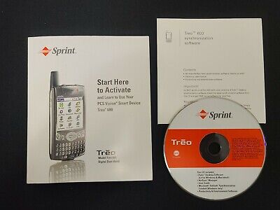 SPRINT PALM TREO 600 Manual - palmOne Activating Guide With CD