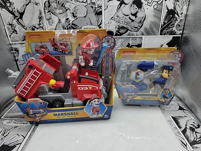 Paw Patrol The Movie Marshall Deluxe Transforming Vehicle and Chase Figure