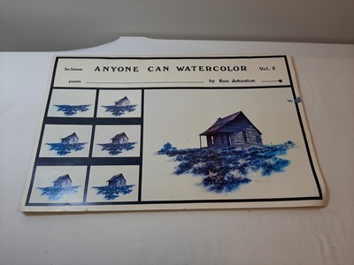 ANYONE CAN WATERCOLOR Vol 2 By KEN JOHNSTON 1980 SCHEEWE STEP-BY-STEP PAINT BOOK