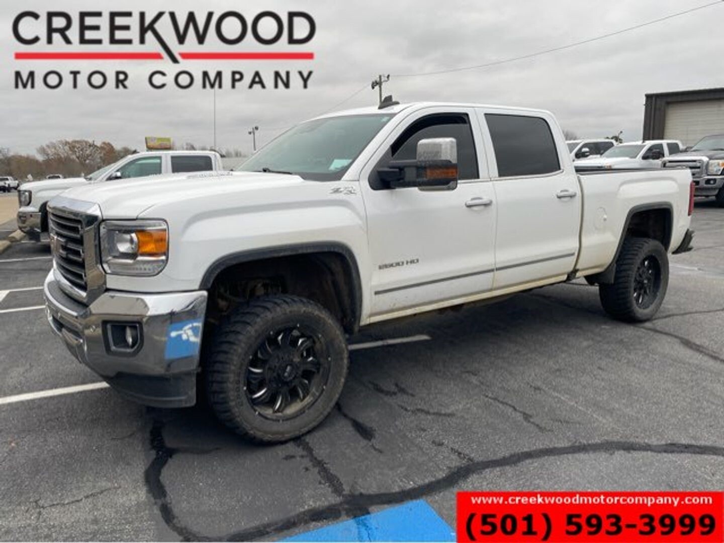 2015 Gmc Sierra 2500hd Slt 4x4 Z71 Duramax Diesel 1 Owner White 20s
