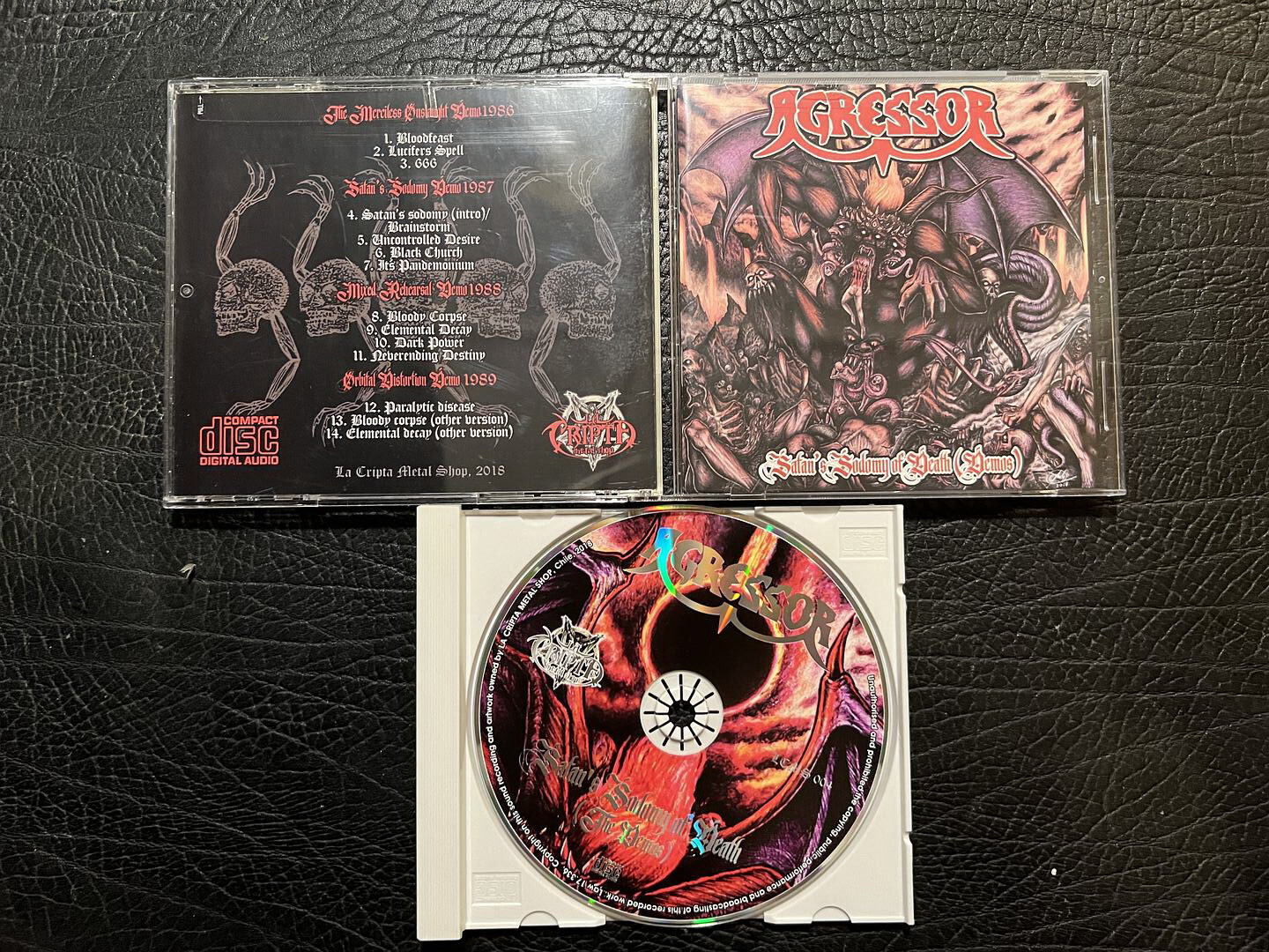 AGRESSOR Satan's Sodomy Of Death 2018 (Demos) CD LCMS004