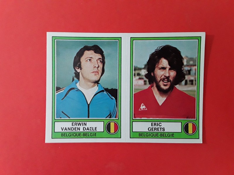 Panini Euro Football 78 Vanden Daele / Gerets Belgique #14