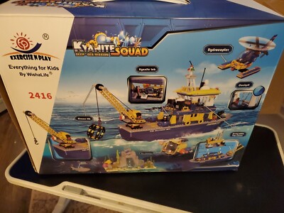  City Ocean Exploration Ship Building Kit, 797 Pieces, ldeal for Kids Age 6+ 