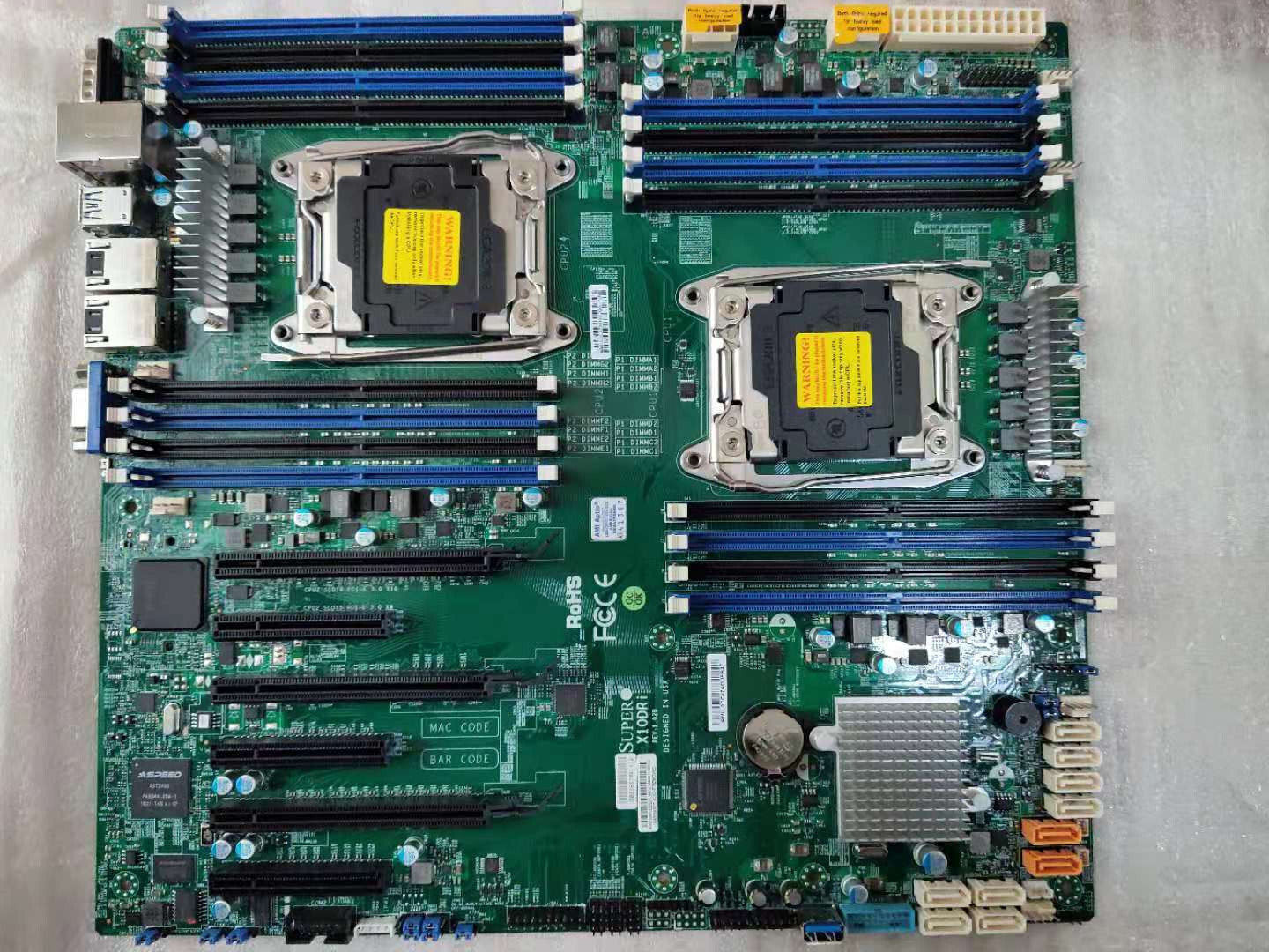 マザーボード SUPER MICRO X10DRi Supermicro X10DRi Intel C612 E-ATX Dual LGA2011-3 Server