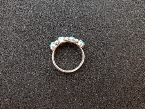 Vintage Sterling Silver Turquoise Ring Size 6.5