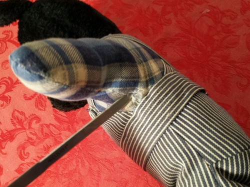 BEAR TEDDY BEAR HANDMADE WITH OVERALL BODY 18