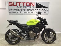 Honda CB500F 2017 Yellow with extras.