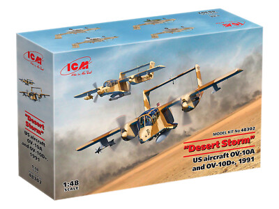 ICM 48302 - Desert Storm'. US aircraft OV-10A and OV-10D+ - Scale Model Kit