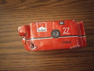 Vintage Marlboro 35mm Camera, 27 Exposures Damaged Packaging