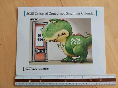 12 Months 2025 Wall Calendar Climate Change Cartoons -Union Concerned Scientists