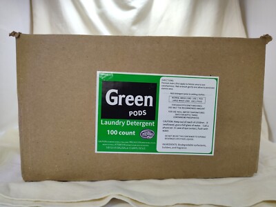 100 Count Green laundry detergent pods Safe For HE Washers