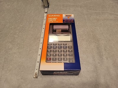 Casio Calculator HR-8LGY-W Portable Printer 2.25  10 Digit NOS
