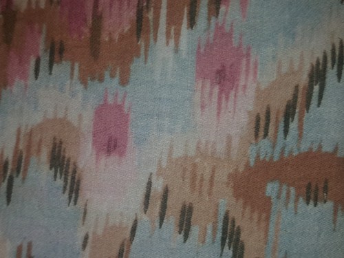 Antique French Cotton C.1910. Charming pink rosebushes in shades 2 dream about!!