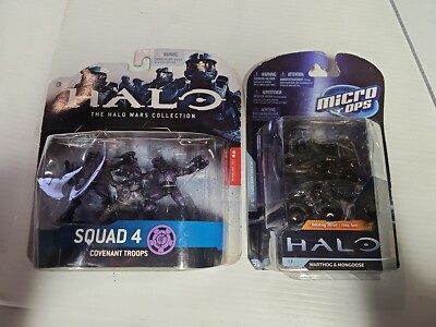 McFarlane Toys Halo  Micro Ops Warthog & Mongoose & Squad 4 Action Figure 