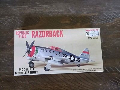 (OPEN BOX) REPUBLIC P-47D RAZORBACK SEE PICS *  Model Craft Kit (PL622)