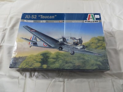 Italeri 1:72 Ju-52 Toucan Model Kit 1265 SEALED
