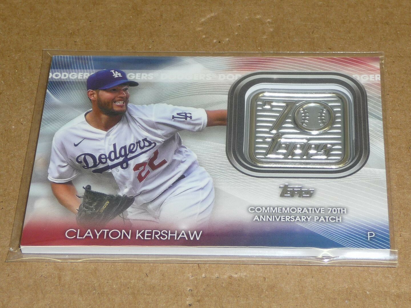 リルウェイン様 【実使用】Clayton Kershaw ドジャース 2021 Topps CLAYTON KERSHAW 70TH ANNIVERSARY COMMEMORATIVE