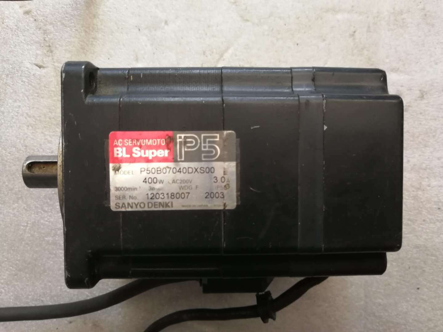 USED SANYO DENKI AC SERVO MOTOR P50B07040DXS00 FREE