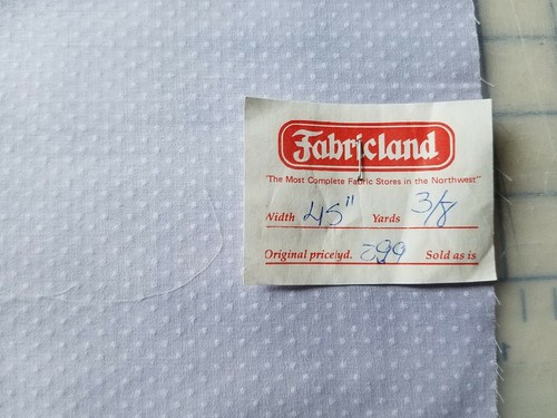 vtg Fabric Dotted Swiss lot small remnants for crafts or doll clothes