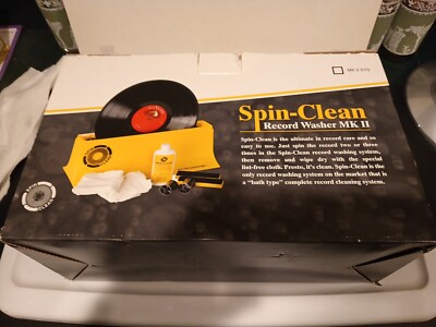 Spin-Clean Record Washer Complete Kit! Like New. Used Once! Fluid, Rollers Incl!