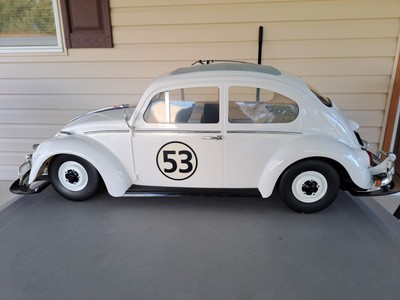 RARE VINTAGE DISNEY 1:6 VW VOLKWAGEN BEETLE HERBIE FULLY LOADED RC  IN BOX
