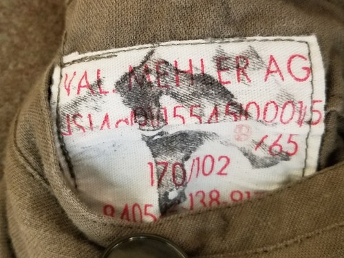 vintage Val mehler A.G. Germany wool military jacket original size 8 L large