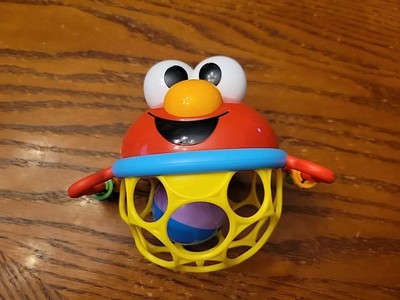 Bright Starts Sesame Street Elmo Jingle & Shake Ball Baby Toy MINT