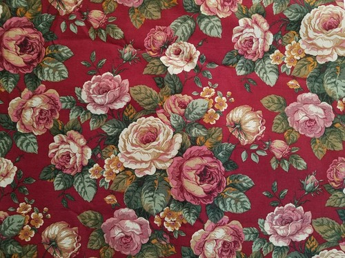 Raymond Waites Lucia Multi Color Floral Rose Red Decorator -100