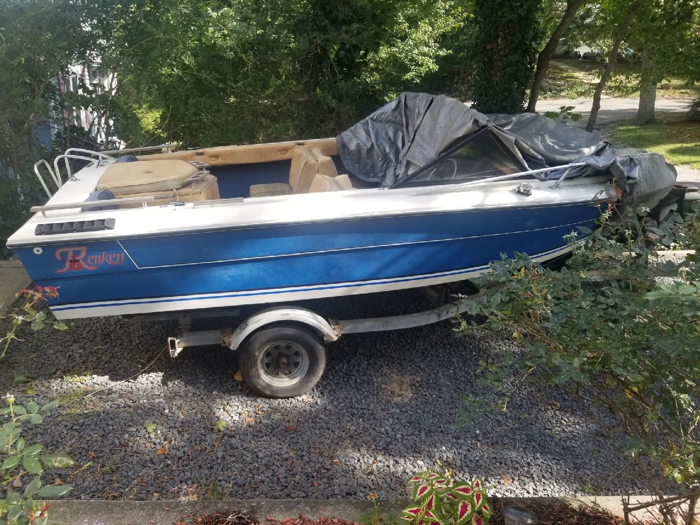 1982 Renken Bowrider I/O Trailer Rocky Point, NY | No Fees & No Reserve